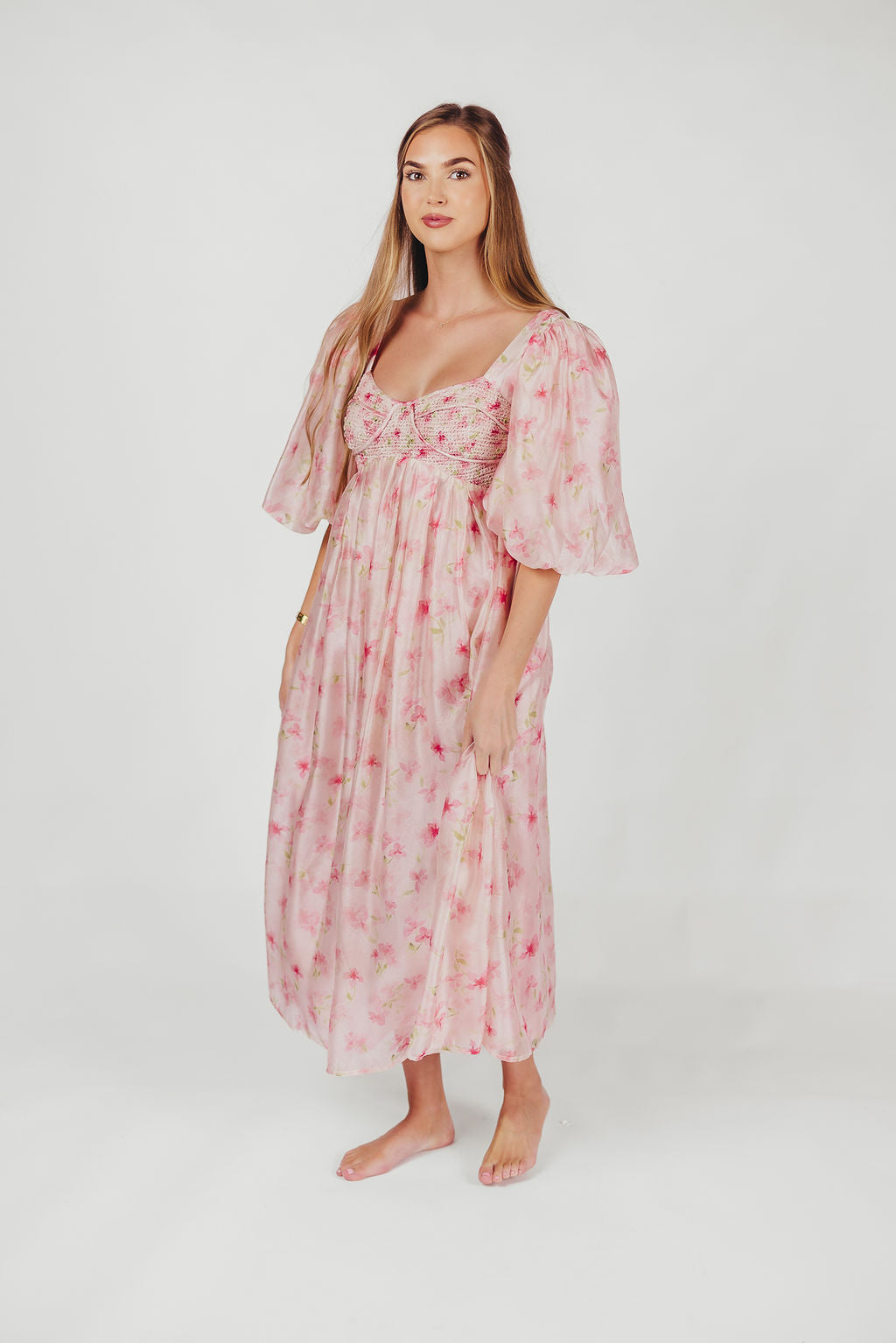 Harlow Maxi Dress in Pink - Bump Friendly & Inclusive Sizing (S-3XL)