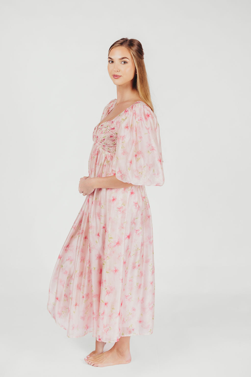 Harlow Maxi Dress in Pink - Bump Friendly & Inclusive Sizing (S-3XL)