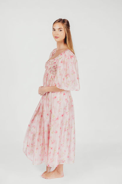 Harlow Maxi Dress in Pink - Bump Friendly & Inclusive Sizing (S-3XL)