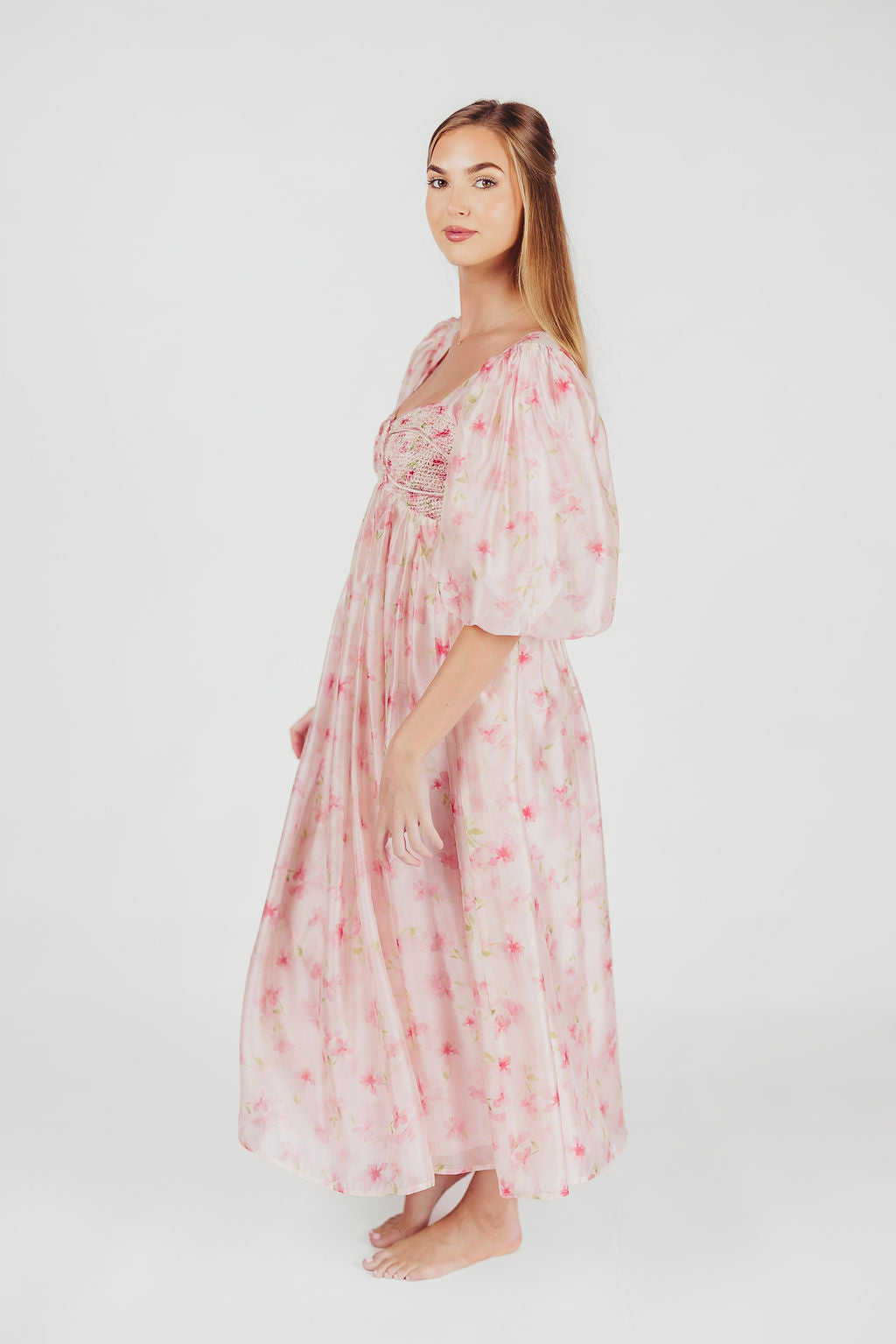 Harlow Maxi Dress in Pink - Bump Friendly & Inclusive Sizing (S-3XL)