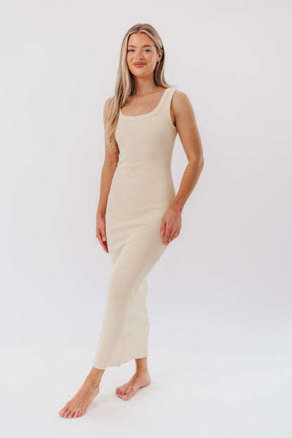 Abby Tank Maxi Dress in Natural