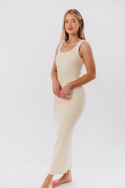 Abby Tank Maxi Dress in Natural