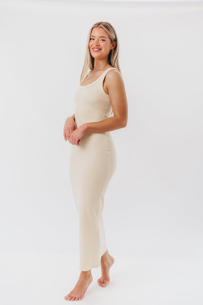 Abby Tank Maxi Dress in Natural