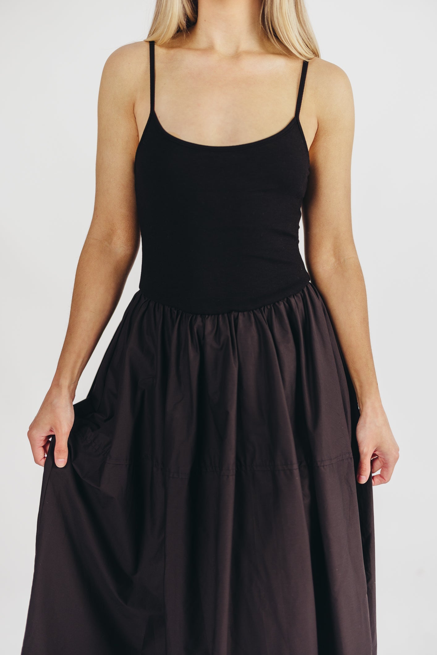 Emily Midi Dress in Black