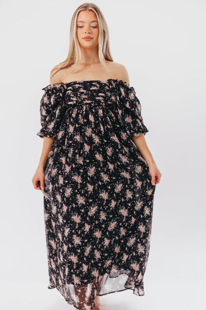 Melody Maxi Dress in Black - Bump Friendly & Inclusive Sizing (S-3XL)