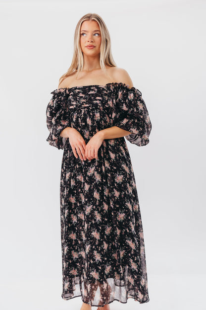 Melody Maxi Dress in Black - Bump Friendly & Inclusive Sizing (S-3XL)