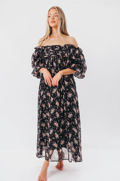 Melody Maxi Dress in Black - Bump Friendly & Inclusive Sizing (S-3XL)