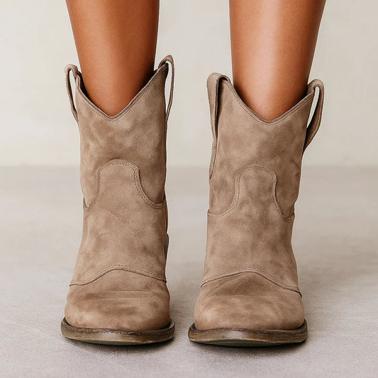Pamu vintage western ankle boots – women