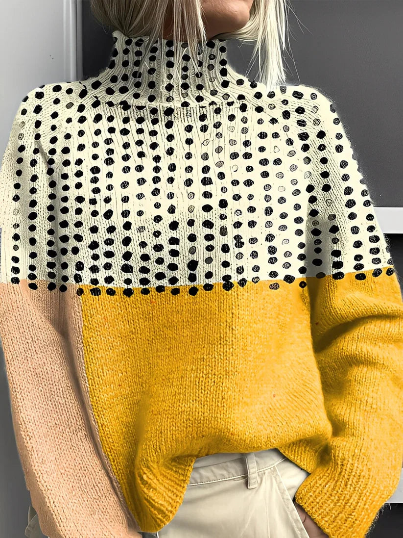 Giselle colorful turtleneck sweater – women