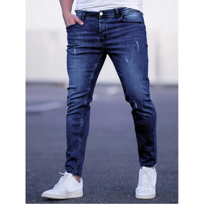 Men's skinny jeans in stretch denim