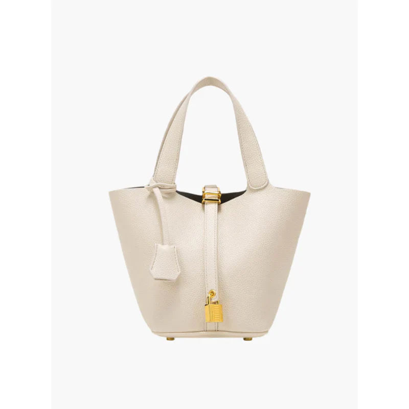 Aurelia bucket shoulder bag with lock detail
