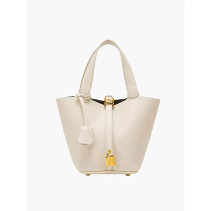 Aurelia bucket shoulder bag with lock detail