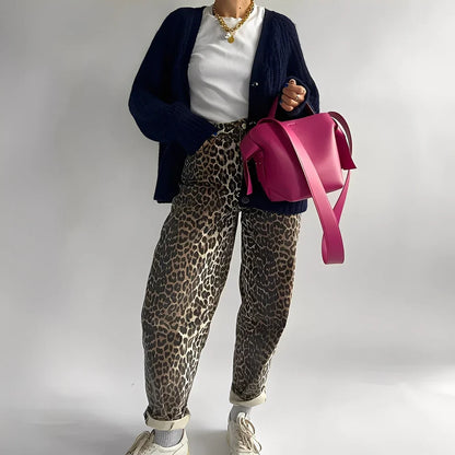 Rowanne classic wide-leg printed pants – women