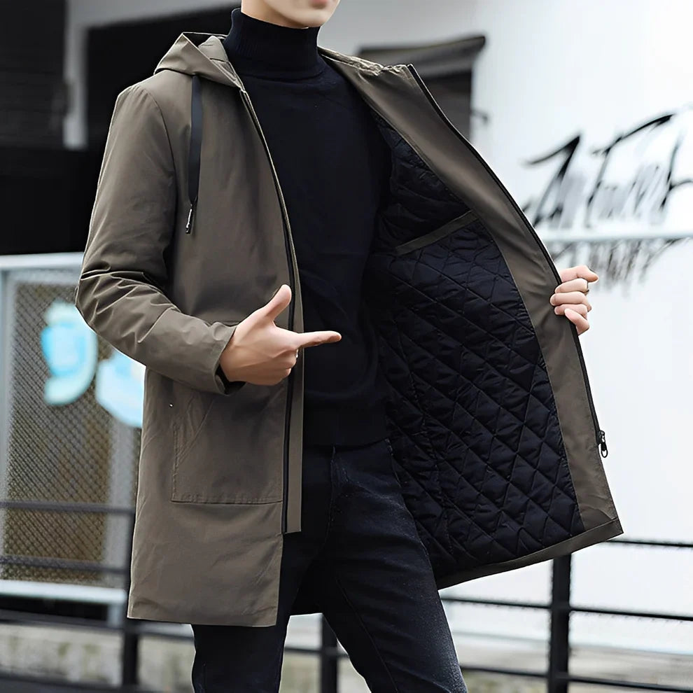 Derren casual lightweight hooded jacket – men