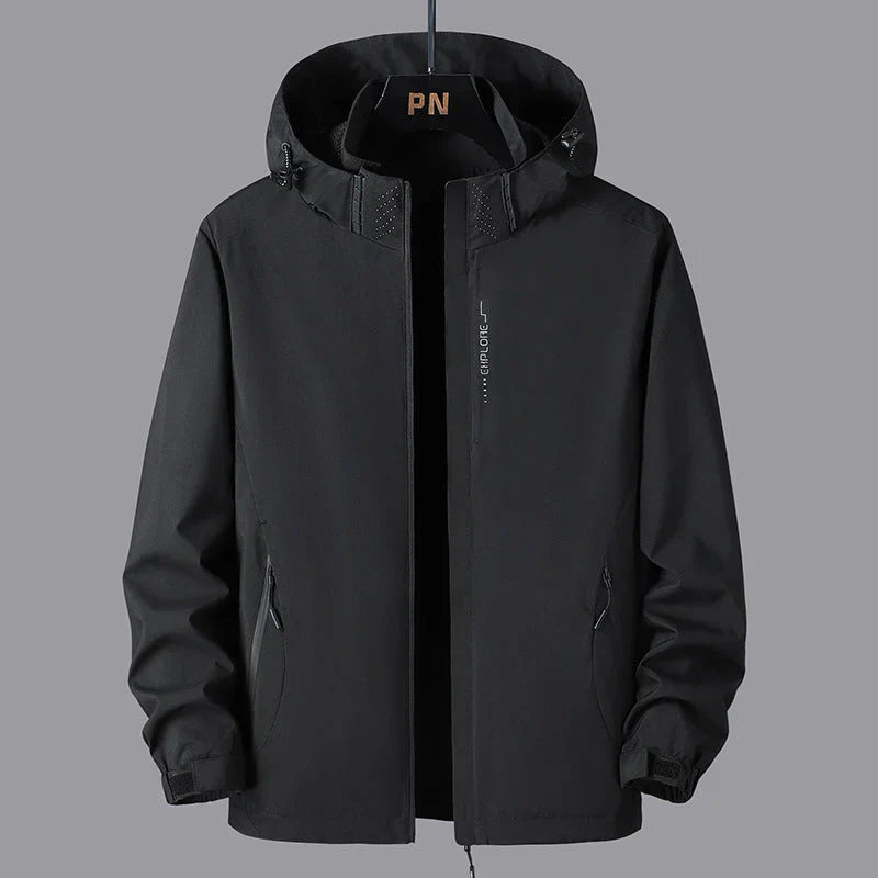 Reece stylish unisex shell jacket with hood – unisex