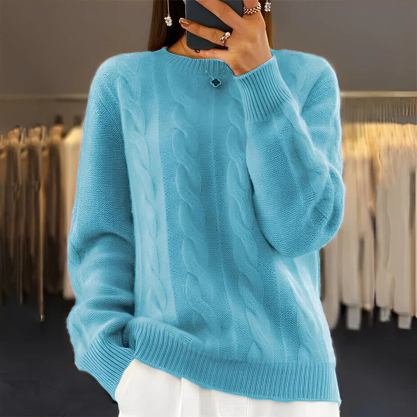 Leanne classic stylish knit sweater – women