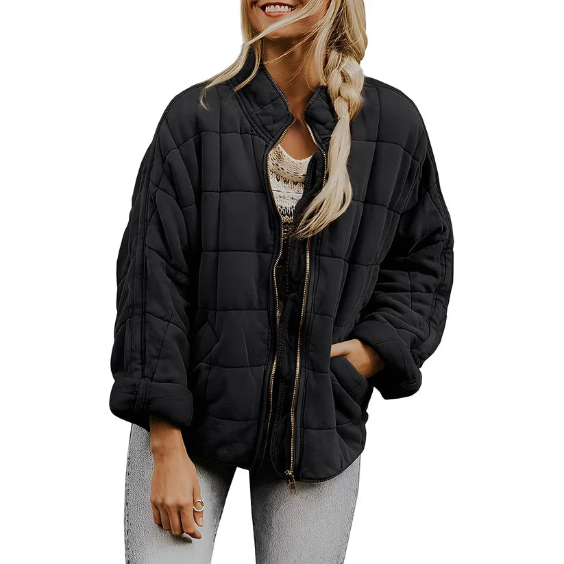 Luana casual quilted jacket with pockets – women