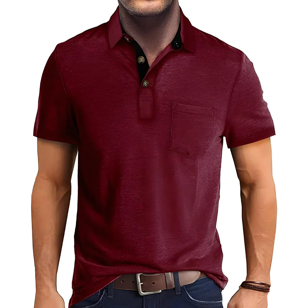 Abner retro short-sleeve polo shirt – men