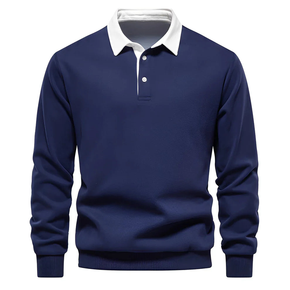 Sonnie casual long-sleeve polo shirt – men