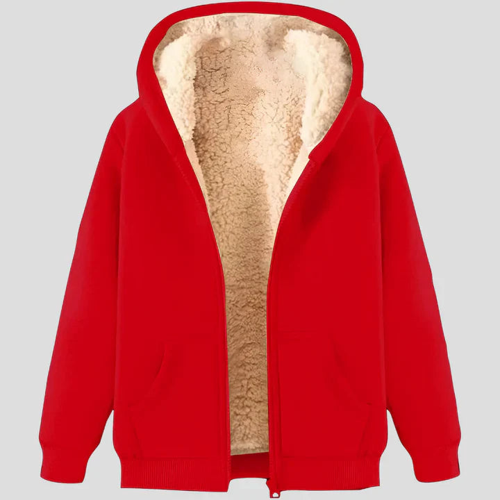 Men’s fleece-lined winter hoodie jacket – men