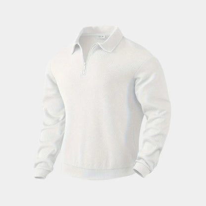Men’s half-zip stand collar sweater