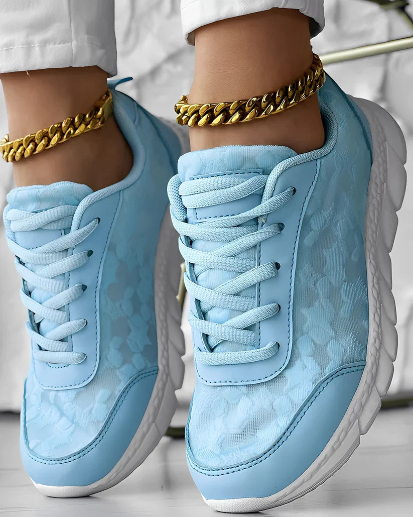 Elisabeth casual breathable floral sneakers – women