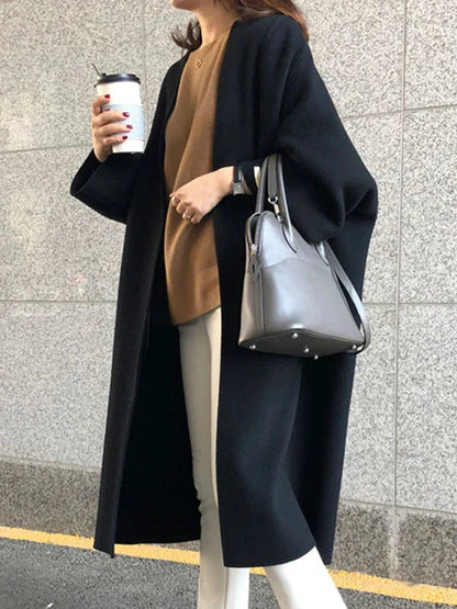 Lisi - long wool coat for women