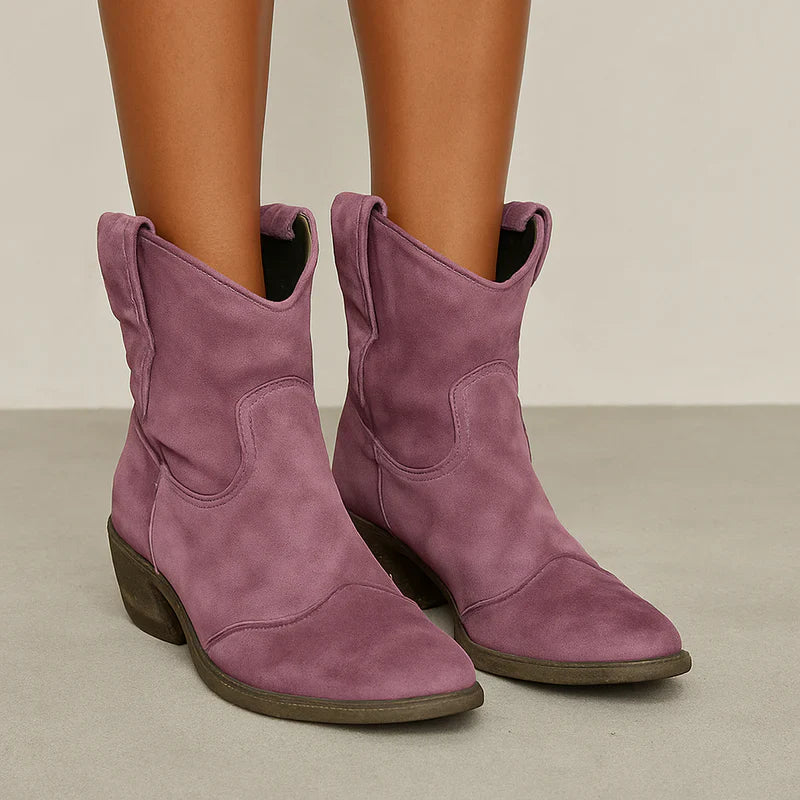 Pamu vintage western ankle boots – women