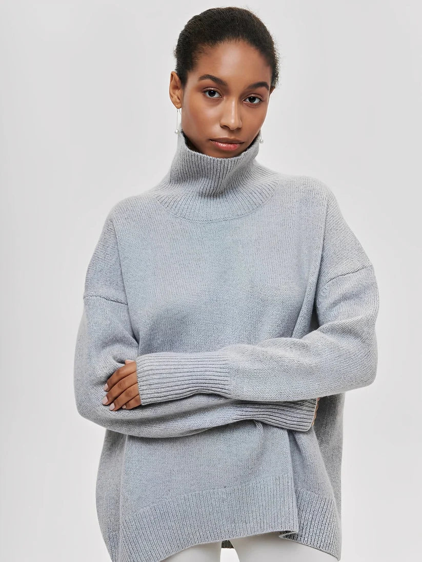 Marva stylish warm turtleneck sweater – women