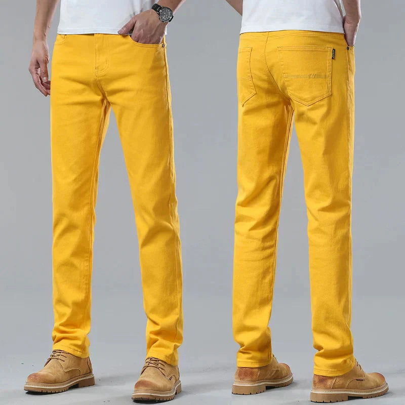 Men's jeans made from sustainable denim with a comfortable cut