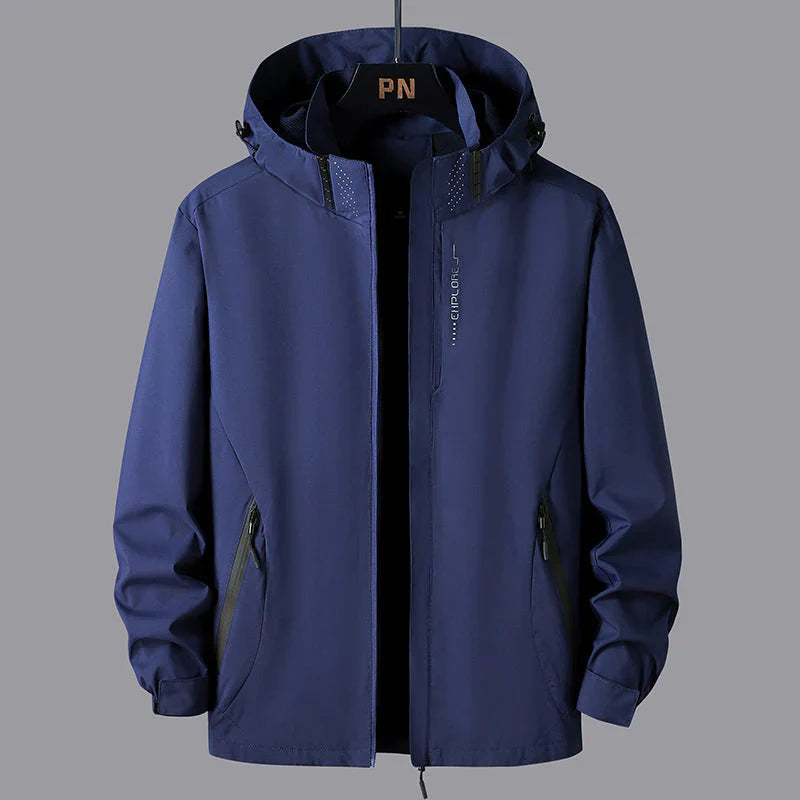 Reece stylish unisex shell jacket with hood – unisex