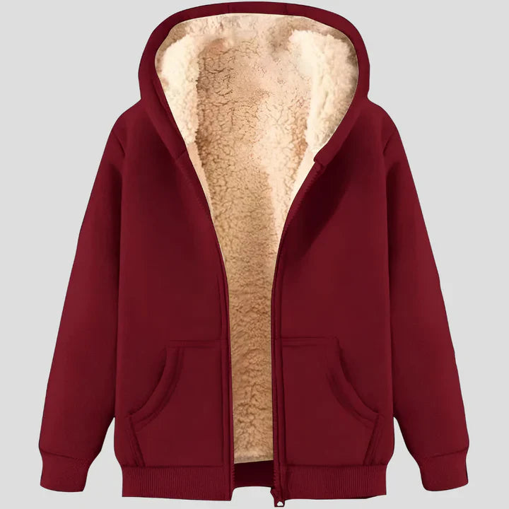 Men’s fleece-lined winter hoodie jacket – men