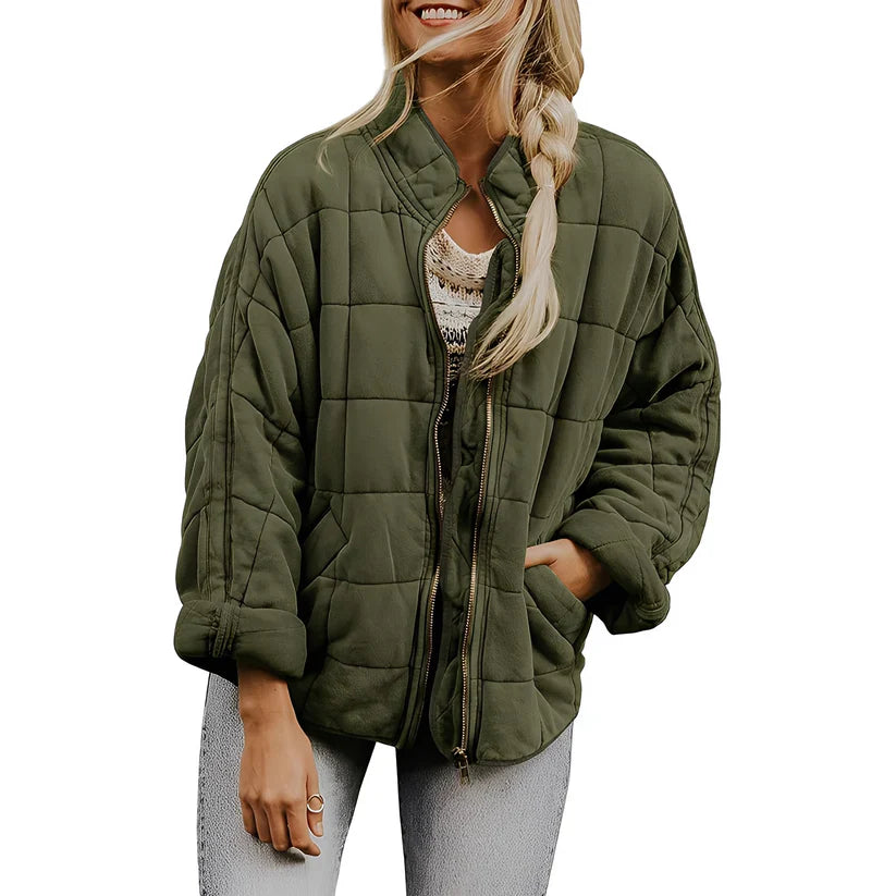 Luana casual quilted jacket with pockets – women