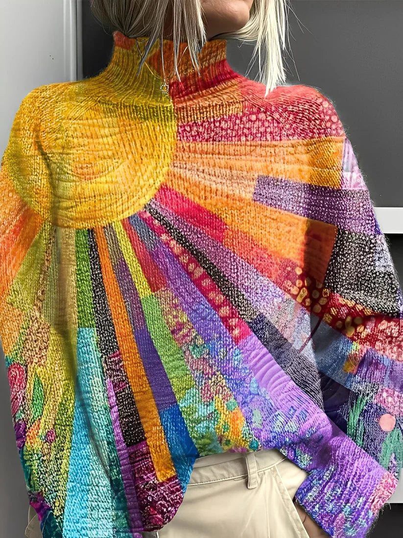 Giselle colorful turtleneck sweater – women