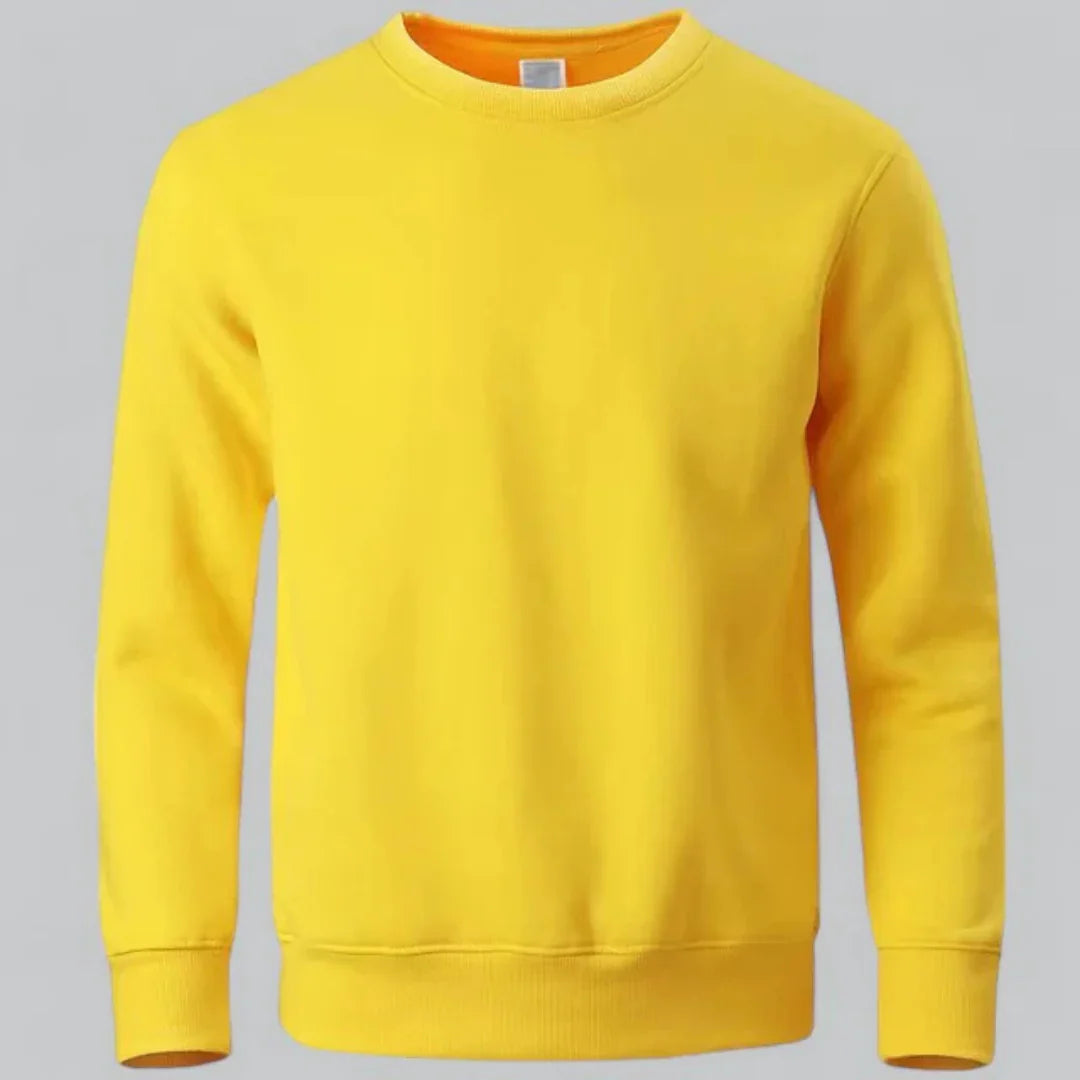 Men's crew neck long-sleeved sweatshirt – casual everyday look