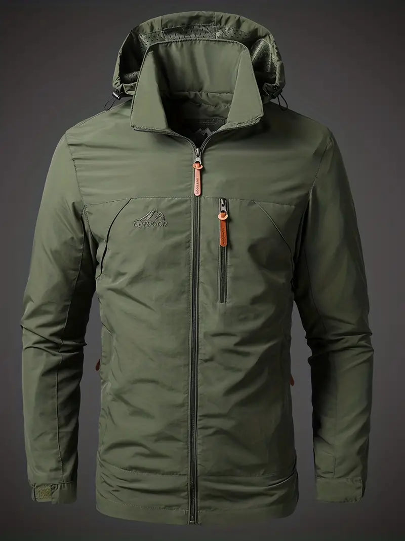 Waterproof and windproof men's outdoor jacket for all activities