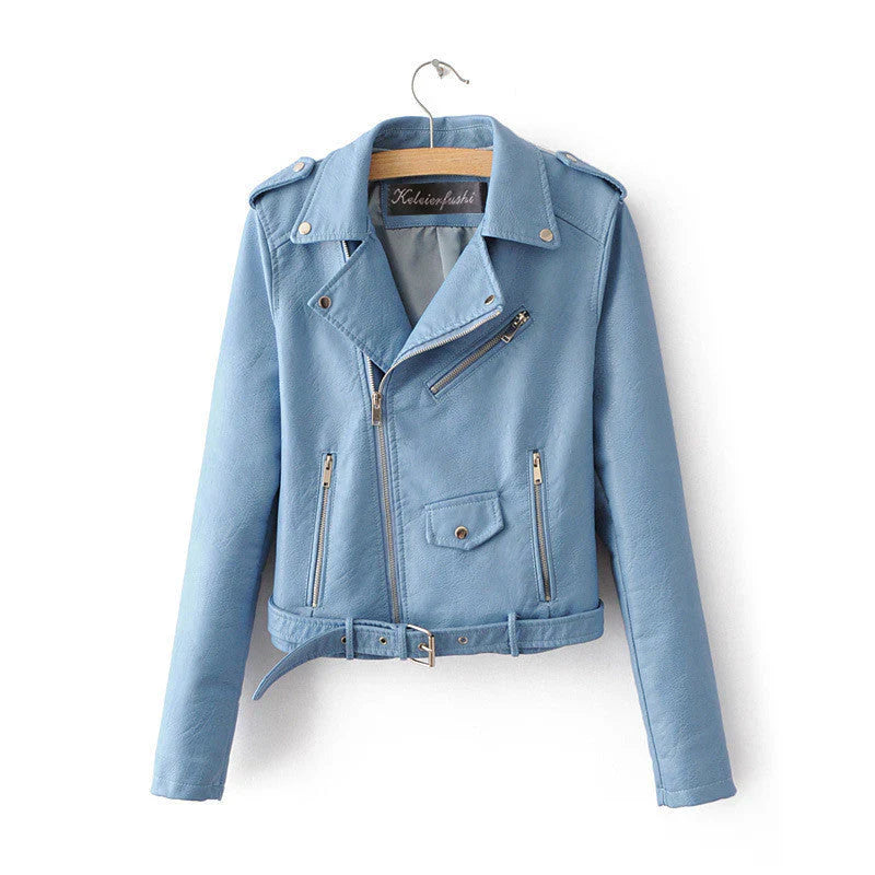 Short zip jacket with zip pocket – women