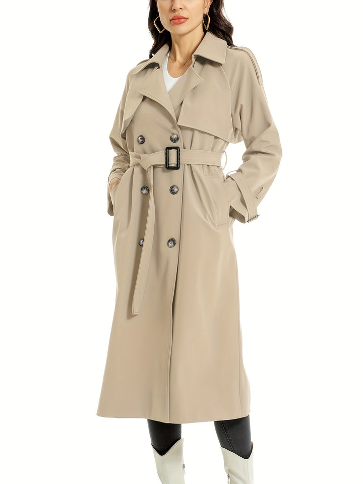 MILA | Long Double-Sided Trench Coat with Belt