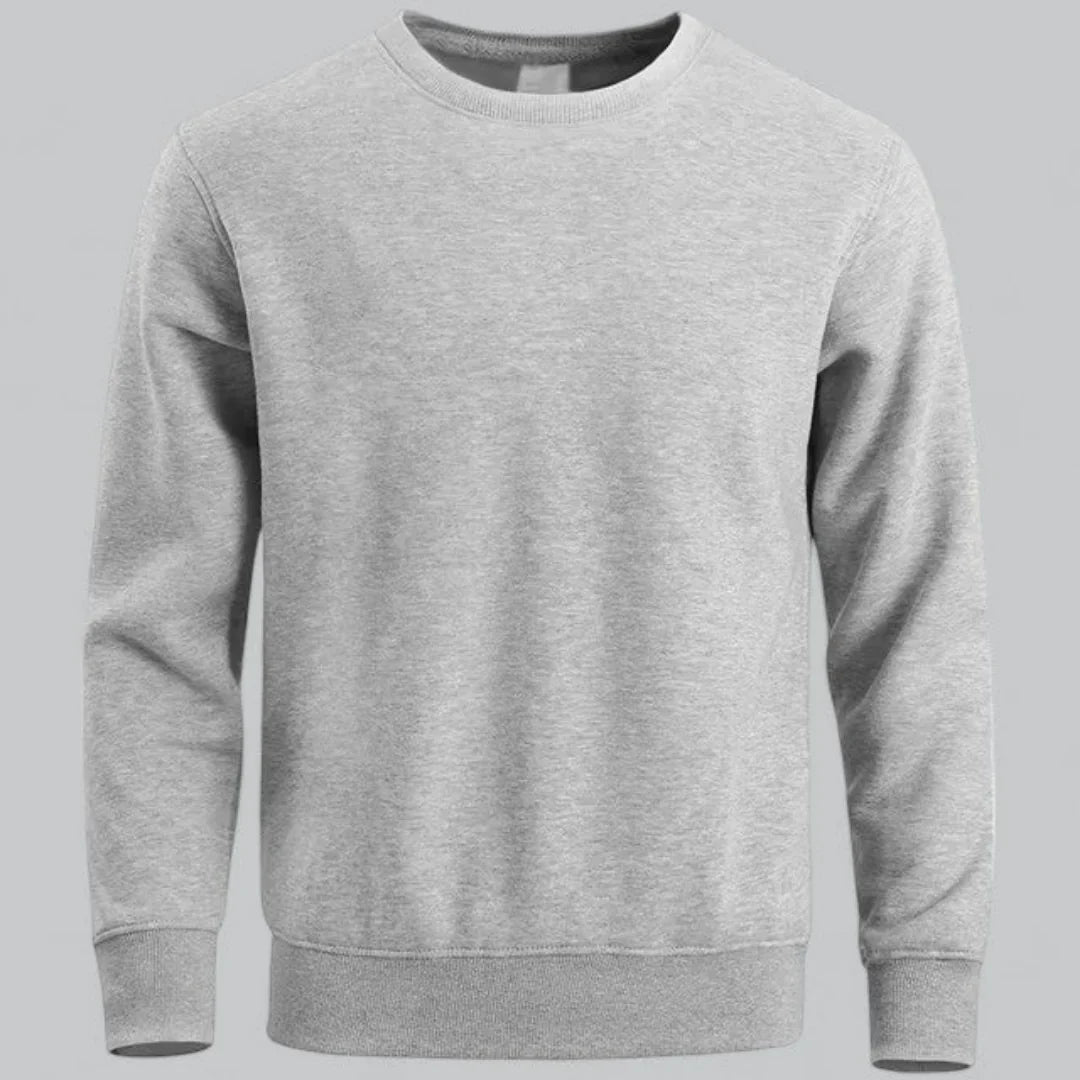 Men's crew neck long-sleeved sweatshirt – casual everyday look