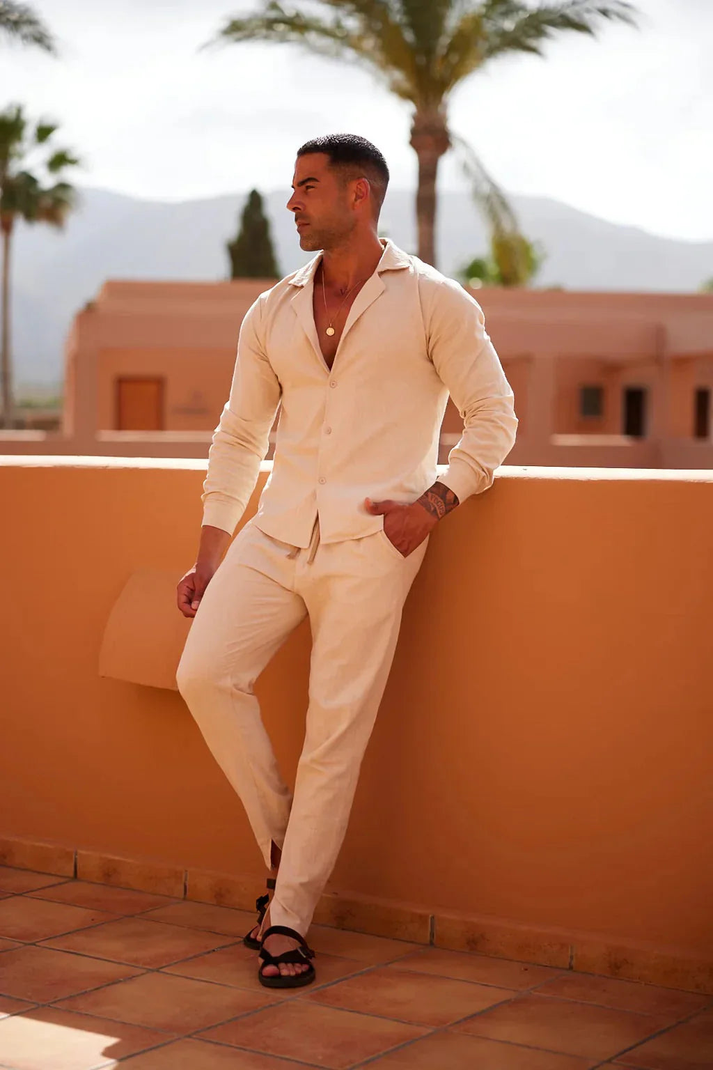 Friedrich classic linen shirt – men