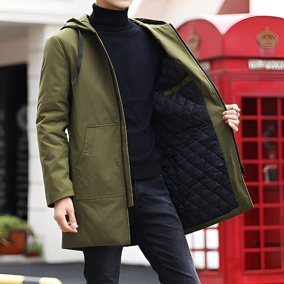 Lucas casual waterproof hooded jacket – men