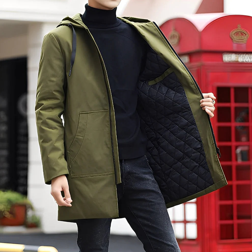 Derren casual lightweight hooded jacket – men