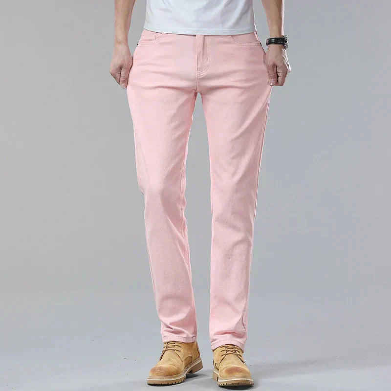 Men's jeans made from sustainable denim with a comfortable cut