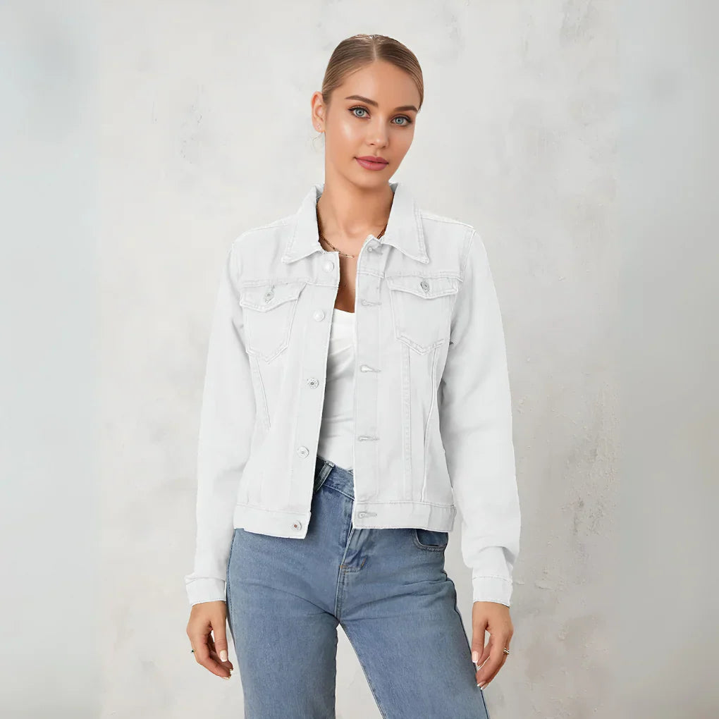 Women’s classic button-down denim jacket – women