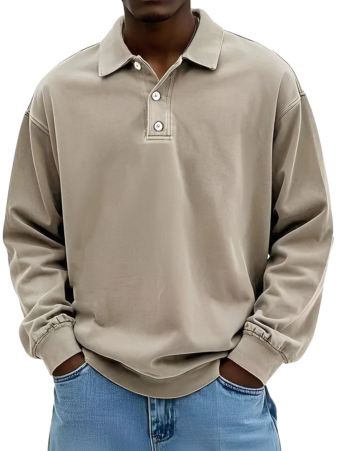 Clayton classic long-sleeve polo shirt – men