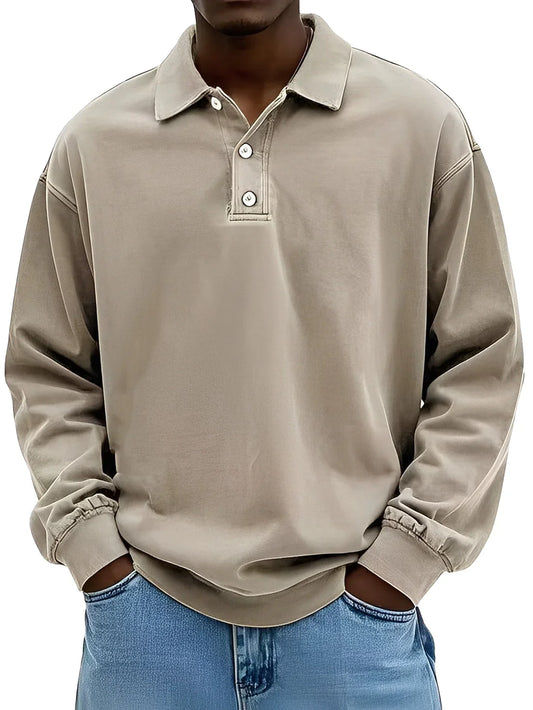 Clayton classic long-sleeve polo shirt – men