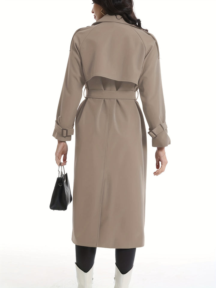 MILA | Long Double-Sided Trench Coat with Belt