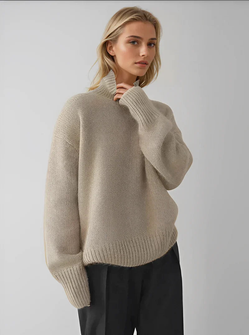 Friederun – timeless turtleneck sweater made from soft knit fabric