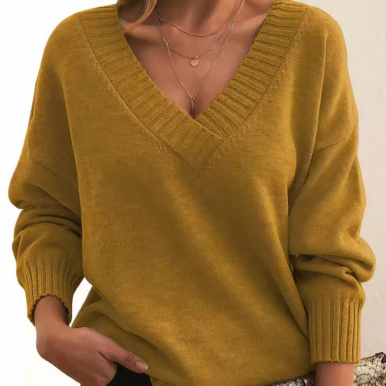 Fashionable cashmere sweater - Herbst