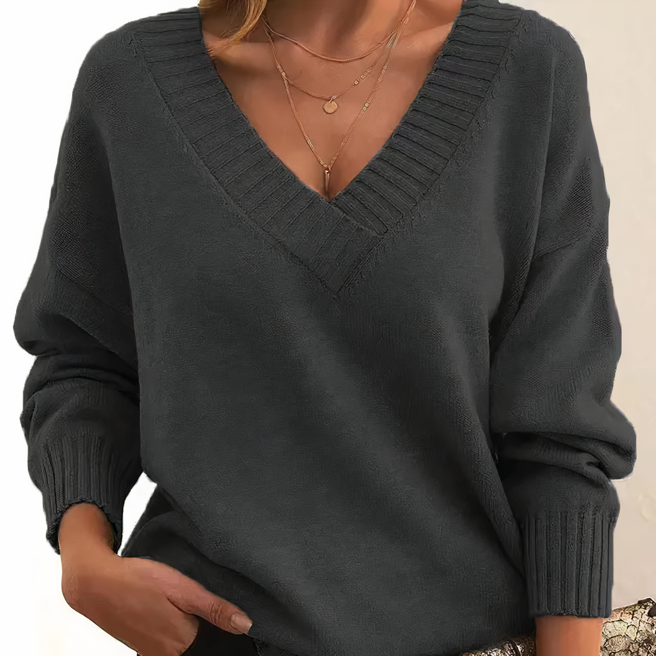 Fashionable cashmere sweater - Herbst